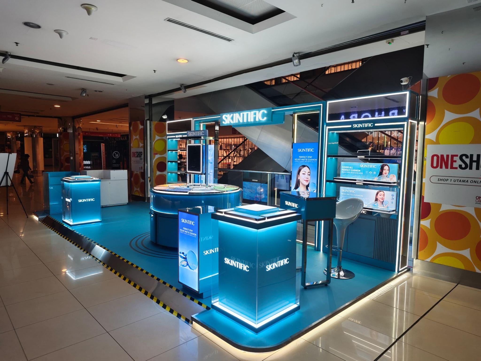 Skintific event booth